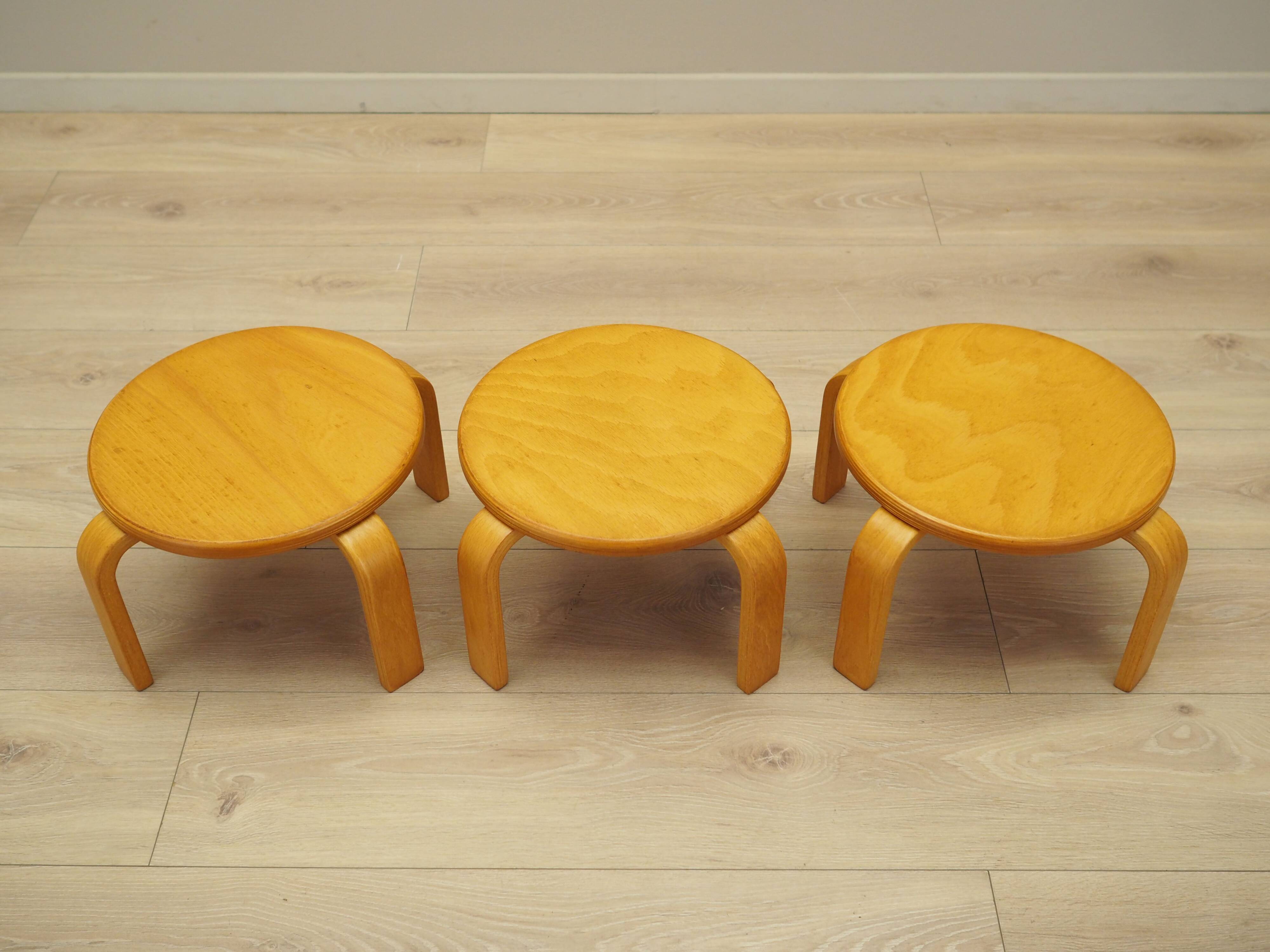 Set of three plant stands, Danish design, 1970s, production: Denmark