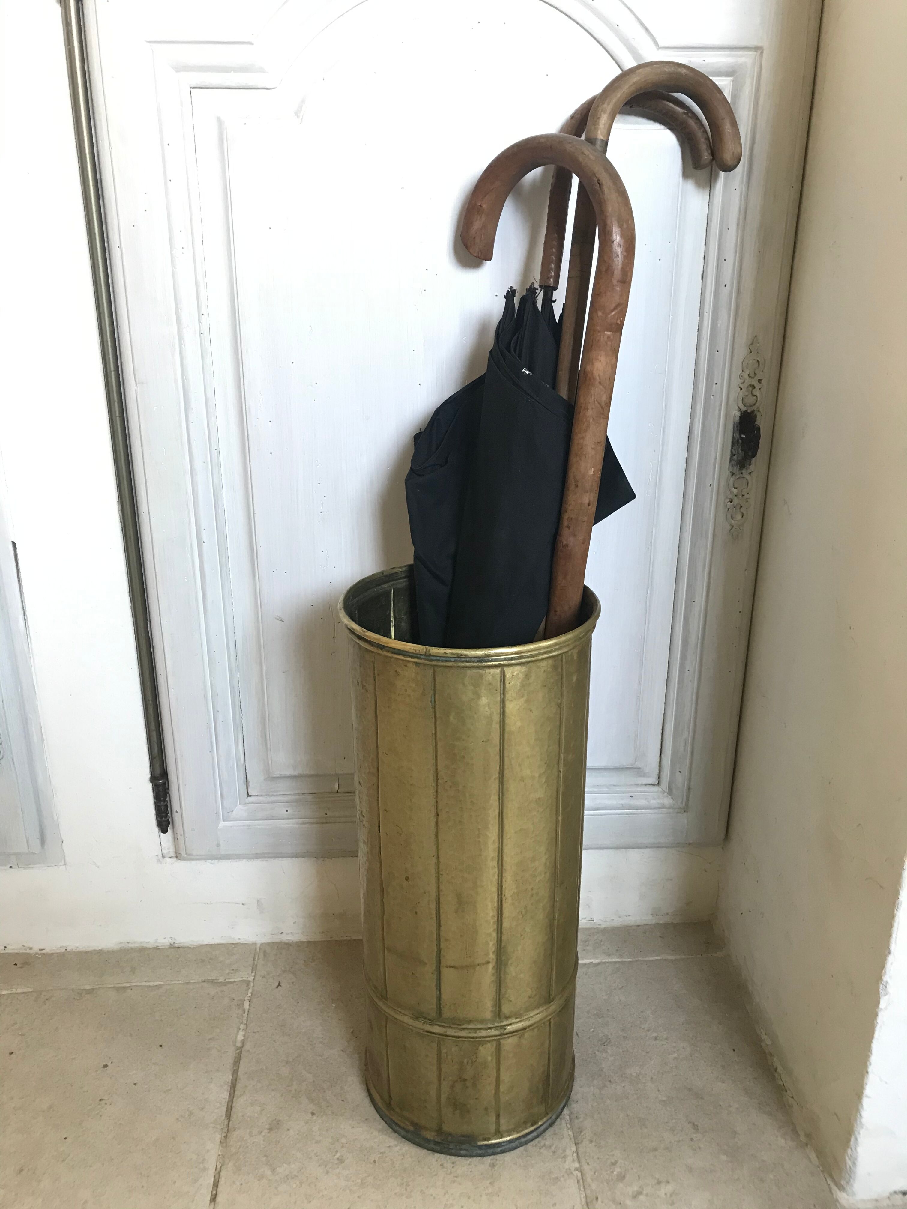 Brass umbrella holder early XXeme