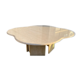 Flower travertine coffee table