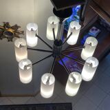 Vintage 9-light pendant light in Perspex
