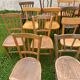 Lot 16 chaises bistrot dépareillées