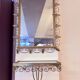 Vintage brass Deknudt mirror with shelf, 1970s