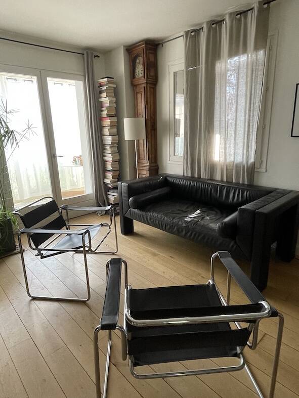 Black leather sofa series DS-4000 by Paolo Piva - model 4251/23