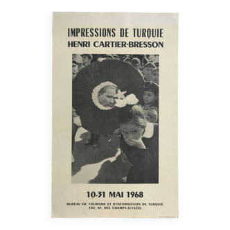 Original poster by Henri CARTIER-BRESSON, Impressions de Turquie, 1968