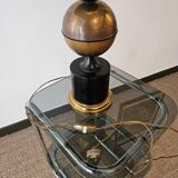 70s lamp in 70s Hollywood Regency design
