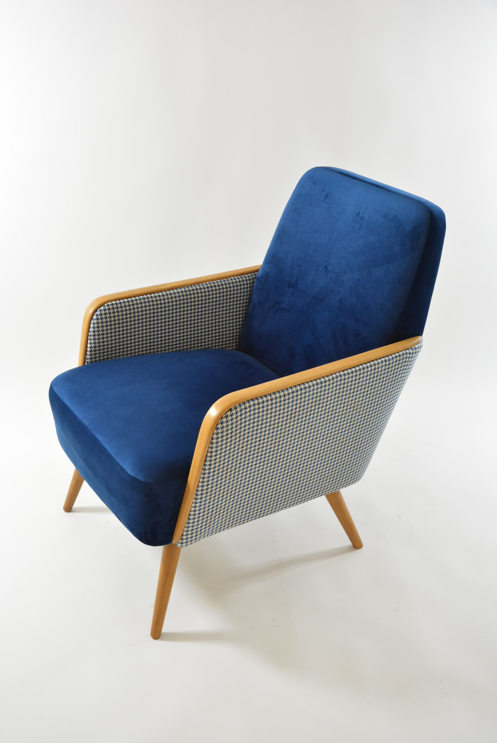 Square chair velvet hen's feet