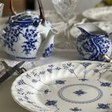 6 flat plates in English porcelain