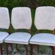 Set of 4 vintage Scandinavian design chairs – 1960s/70s – stained wood