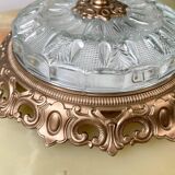 Antique glass globe table lamp