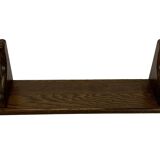 Vintage wall rack book shelf 1970s wood minimalist design