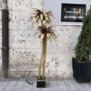 "Palm Trees" floor lamp, Christian Techoueyres for Maison Jansen, gilded brass, 1970s – France