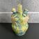 Yellow floral decoration water bottle