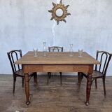 Old cherrywood bistro table