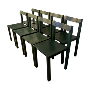 lot de 8 chaises vert