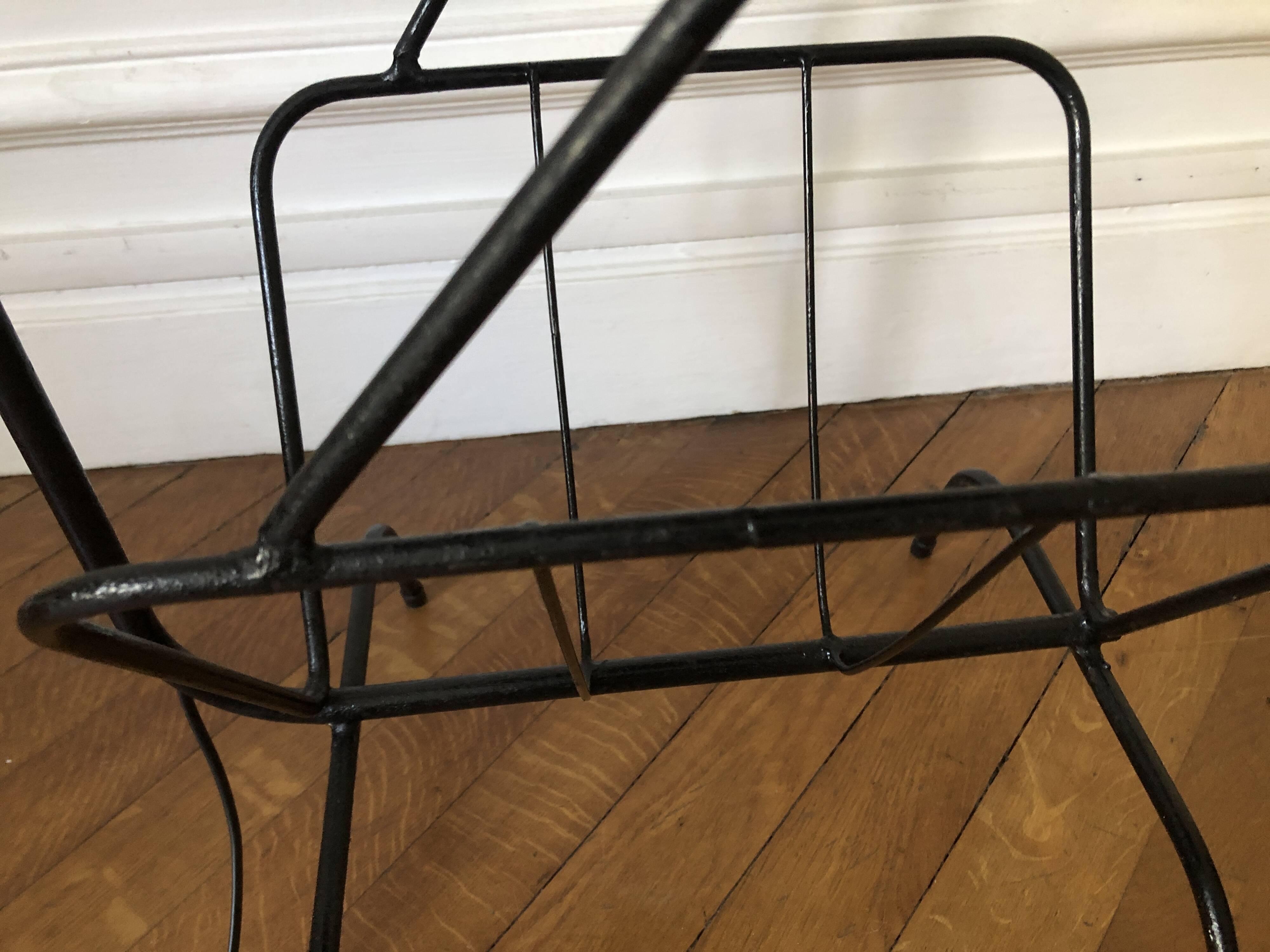 Floor lamp with shelf, magazine rack and diabolo, 1960s