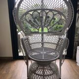 Emmanuelle wicker armchair