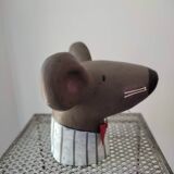 Mouse head in plaster sign baden collection germany