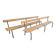 Paire de bancs d'école maternelle enfant fabrication 1950