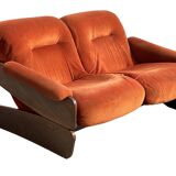 Vintage Space Age Sofa Two Seater Sofa Design 1970s