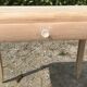Side table raw wood art deco