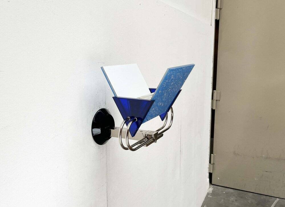 Postmodern Italian model applied Murana by Perry A. King and S. Miranda for Arteluce, 1980s.