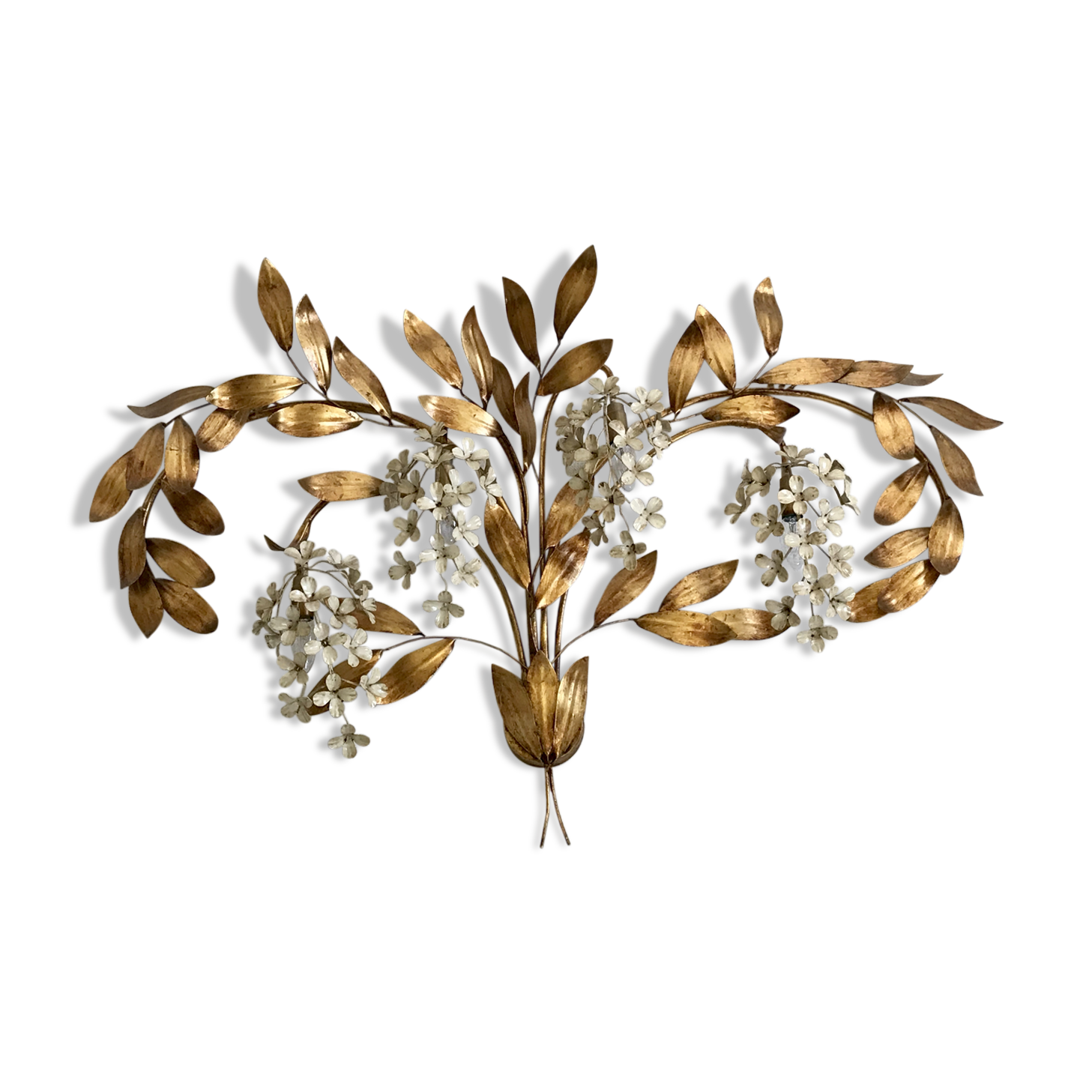 Hans Kögl floral wall lamp years 70