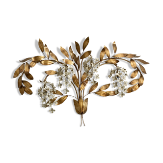 Hans Kögl floral wall lamp years 70