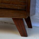 Vintage shoe cabinet with tapered legs