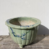 Chinese blue ceramic pot cover