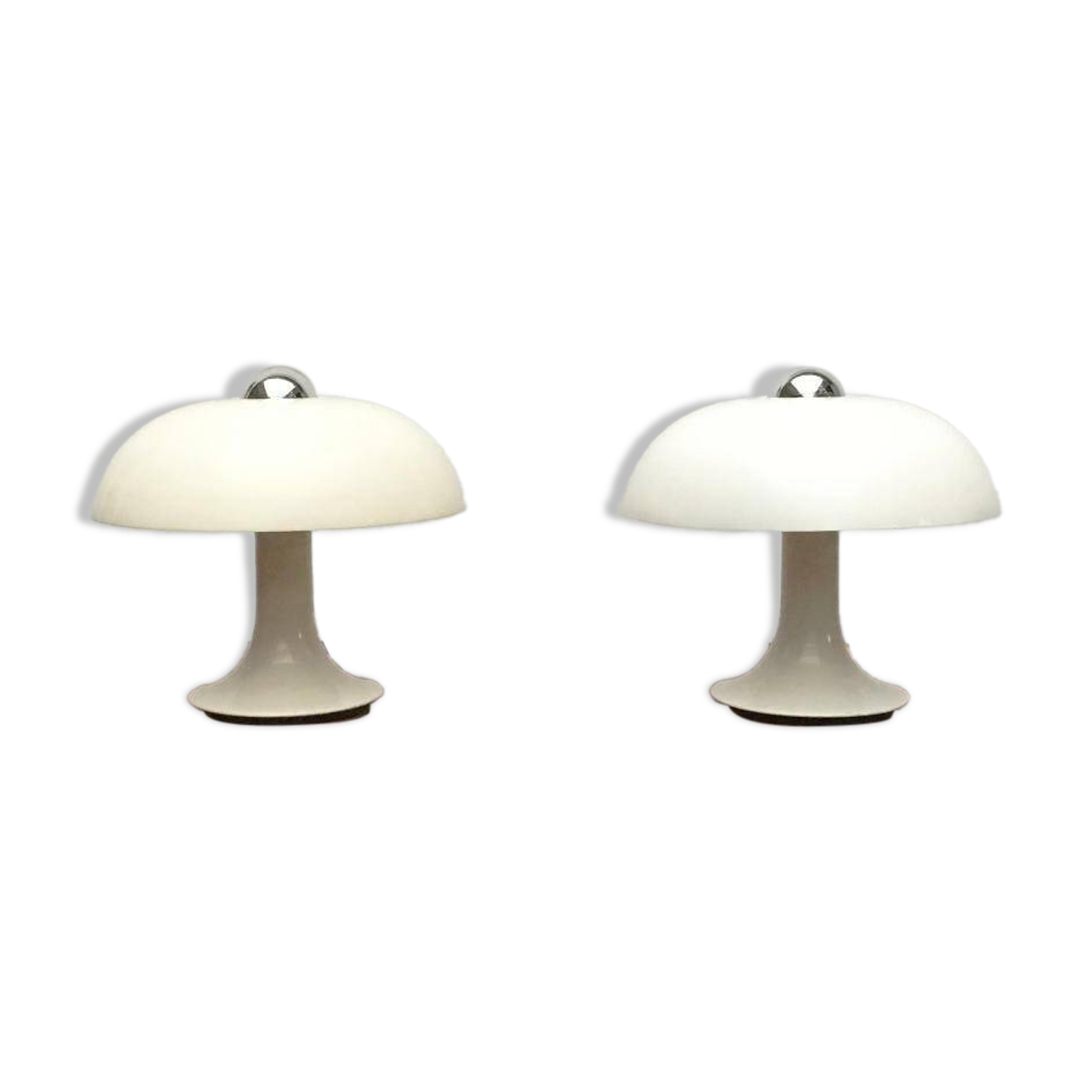 Mid-century German mushroom table lamp from the Space Age, by Kontakt-Werkstätten / Staff, 1960s, set of 2.