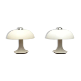 Lampes de table champignon allemande de l'âge spatial du milieu du siècle, de Kontakt-Werkstätten / Staff, années 1960, lot de 2
