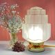 Table lamp globe building vintage art deco