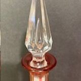 Piriform decanter in cut and tinted red crystal Overlay, Baccarat, Saint Louis