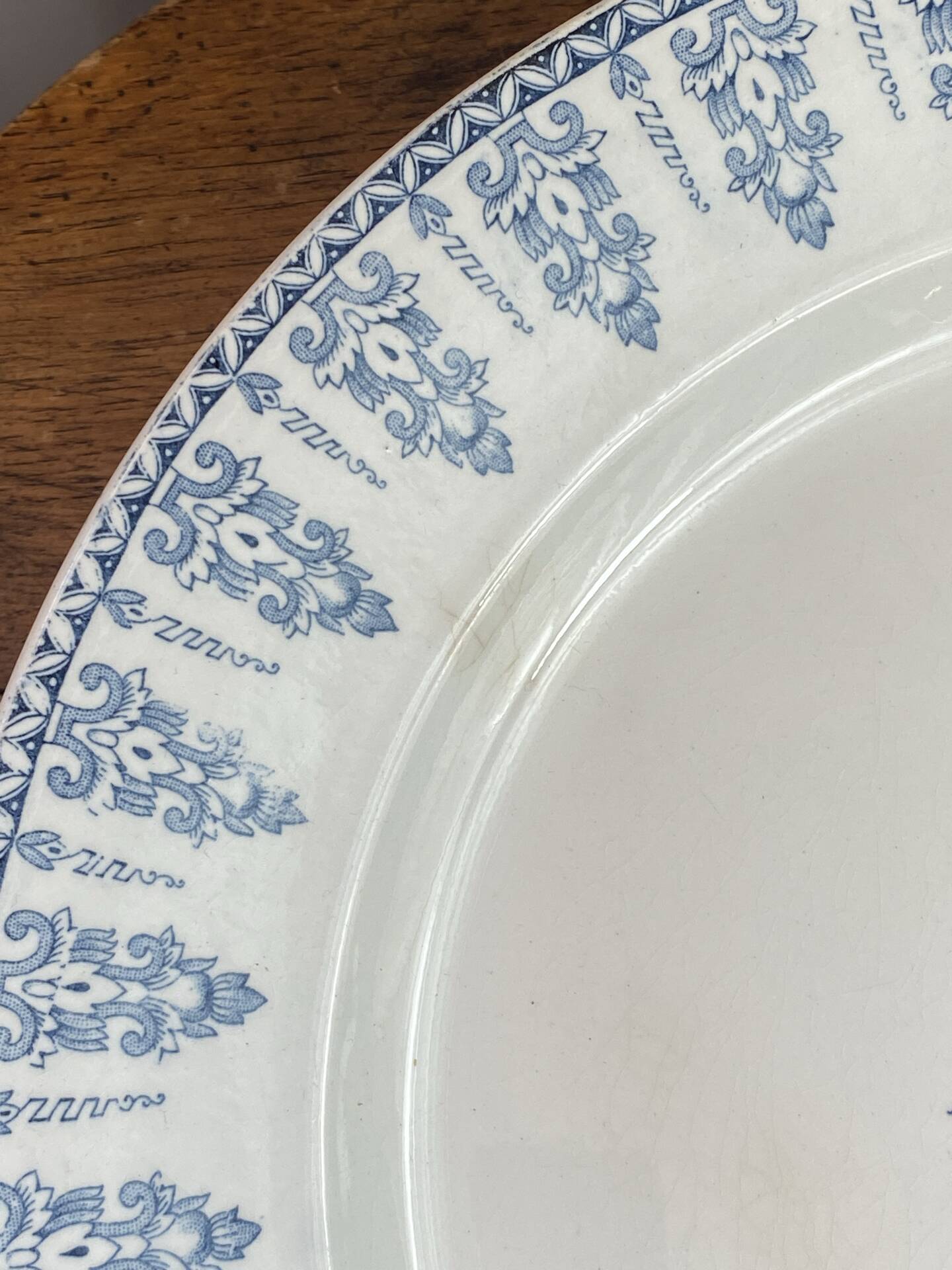 Serving dish, ironstone, Annam collection, Gien