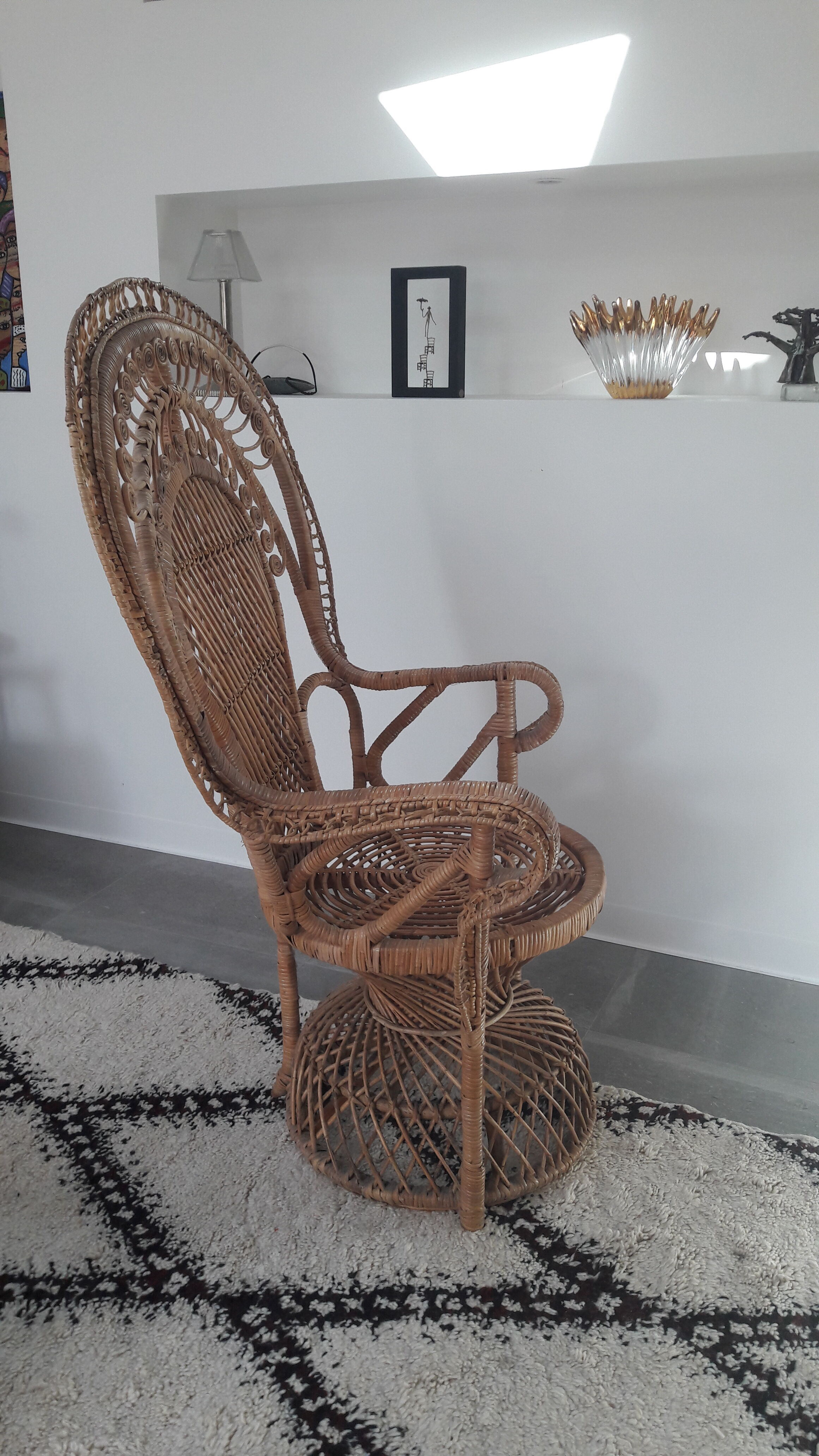 Emmanuelle peacock armchair