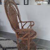 Emmanuelle peacock armchair