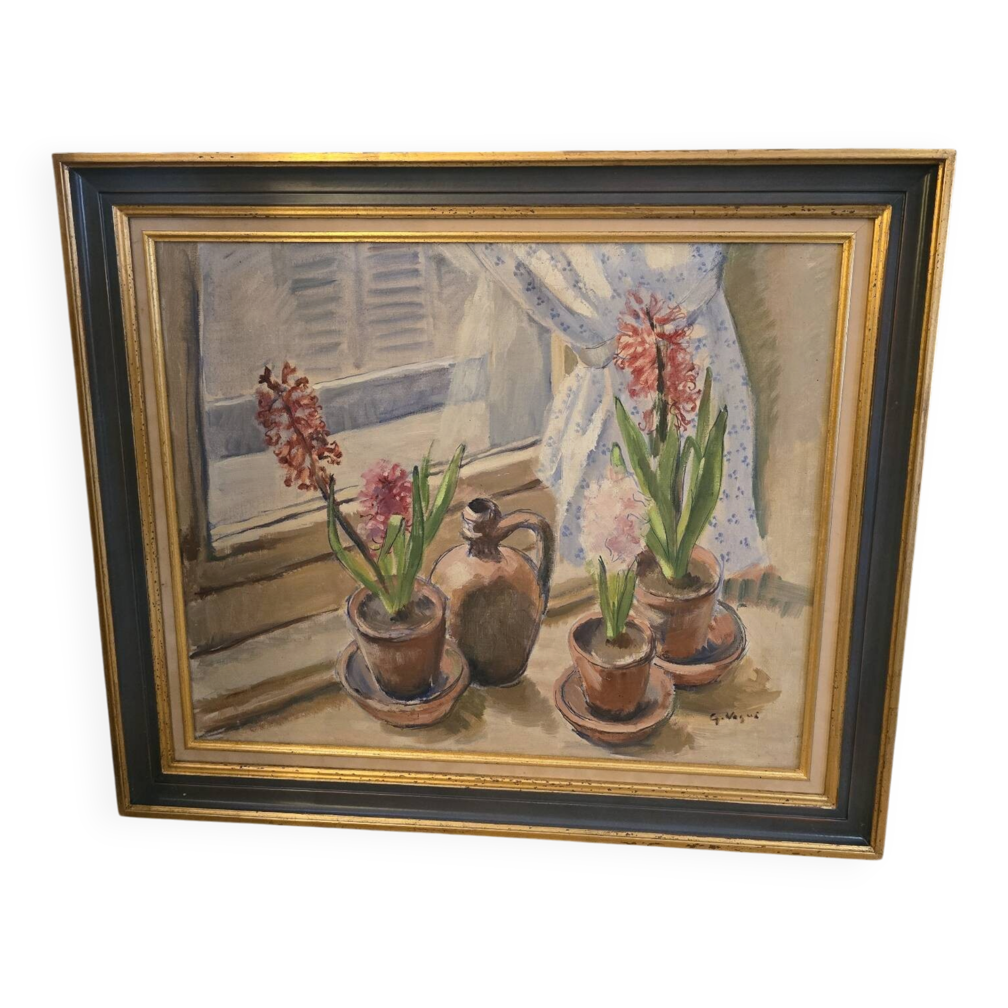 Oil on canvas "the hyacinths"