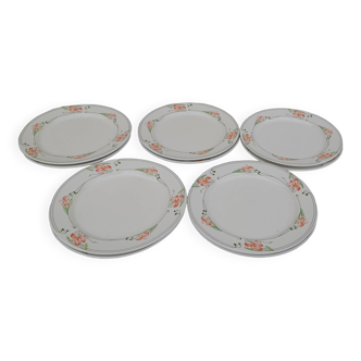 10 Villeroy & Boch vitro porcelain plates Miami model diam 23 cm