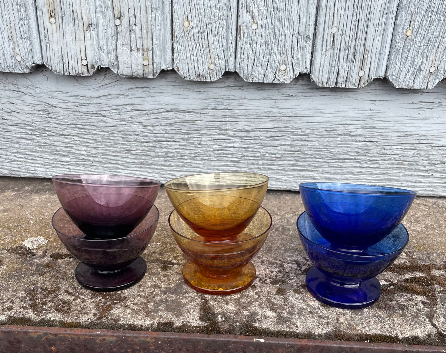 6 Vintage Coupe Glasses | Kristalunie Maastricht