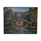 Ancient painting "The Lord's House" landscape signed