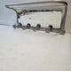 Antique aluminum coat rack with 5 hooks