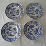 4 plates earthenware 453112 villeroy & boch burgenland blue