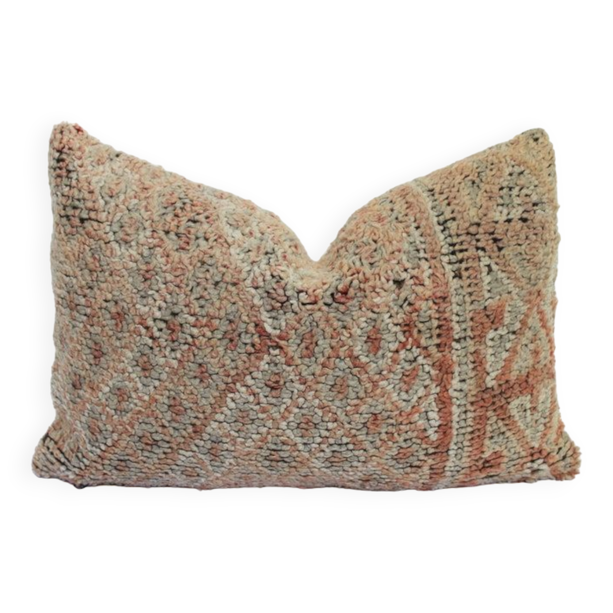 Vintage Moroccan kilim, Berber bujaad pillow, decorative pillow, Berber cushion.