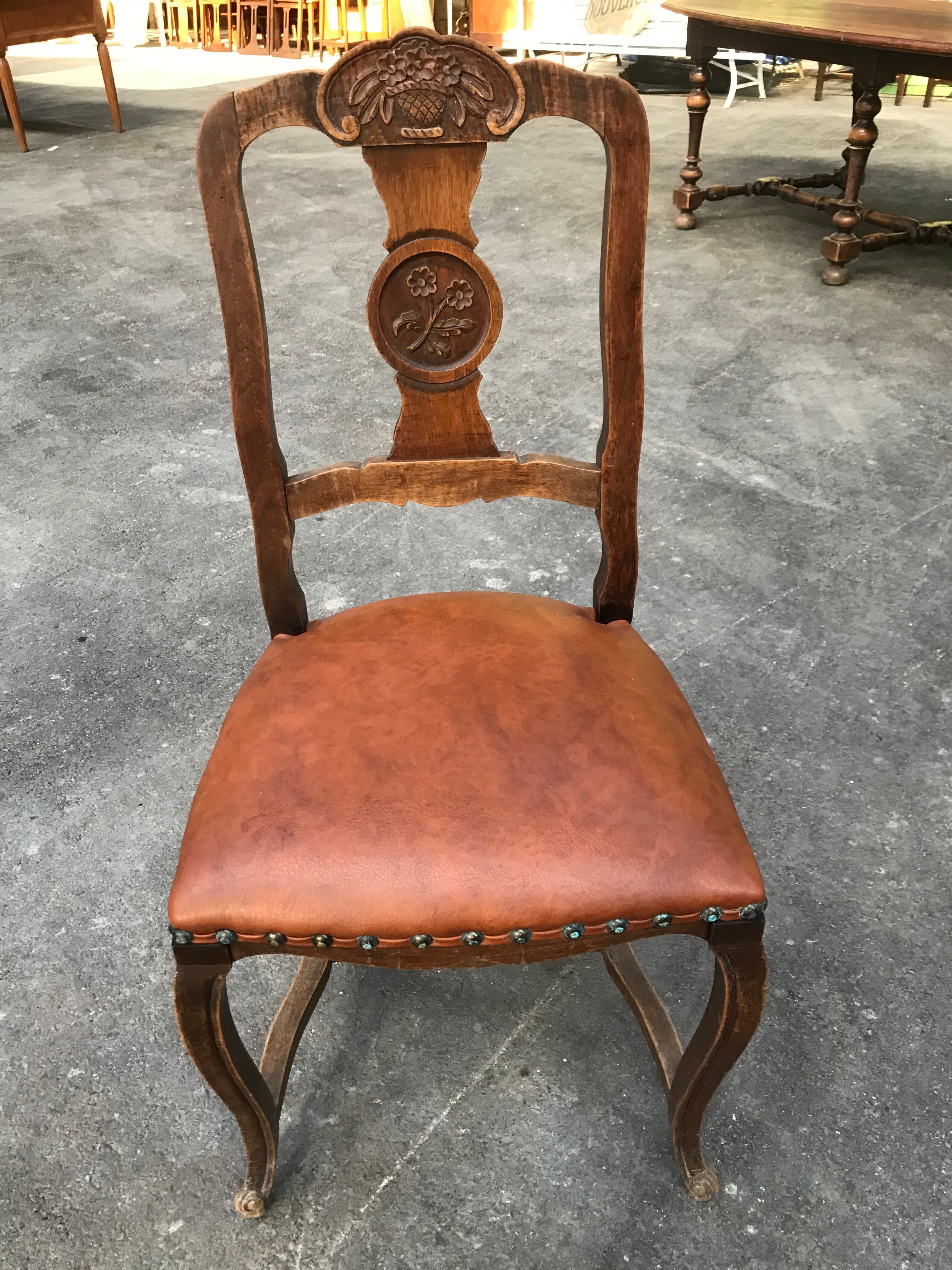 Suite of 6 Provençal criss-cross chairs
