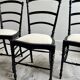 Chaises Napoléon III retapissées