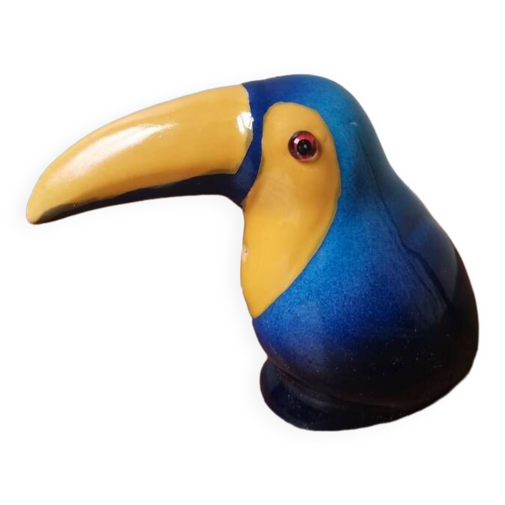 Vintage salt shaker in the shape of a toucan bird slip