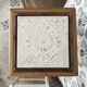 Wood and marble stool