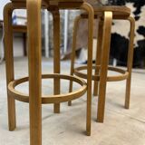 Pair of Alvar Aalto bar stools, 1960s