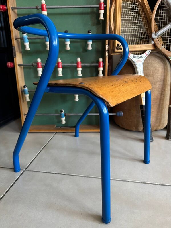 Chaise écolier enfant Hitier vintage