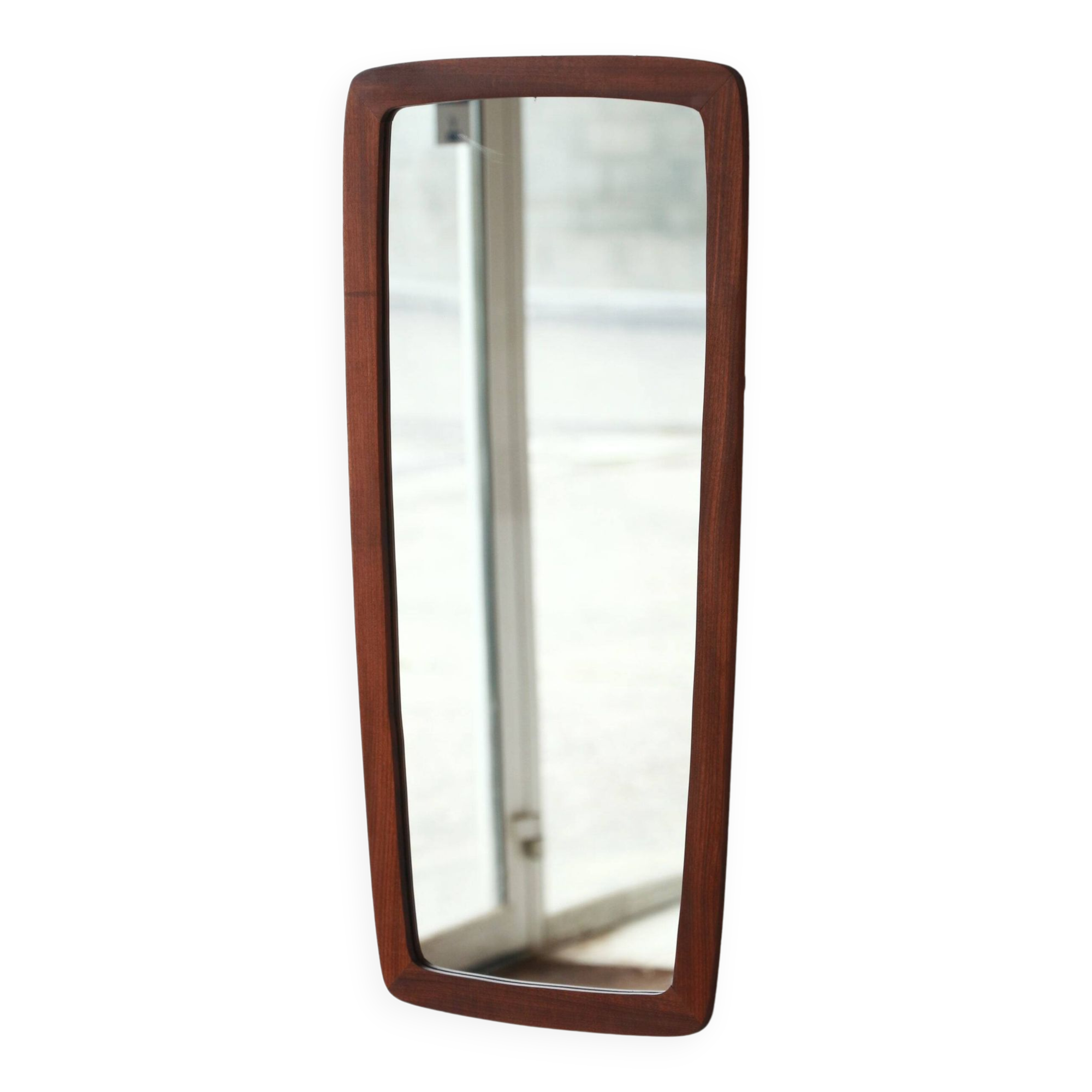 Free form mirror - teak - scandinavian - 14.09.23.01